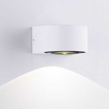 Nova Luce Opera - applique murale extérieure - 11 x 6,8 x 10 cm -  6W LED inclus - IP54 - blanc sablé