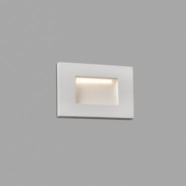 Faro Spark II - applique encastrée - 10,5 x 7,5 cm - 5W LED inclus - IP65 - blanc mat