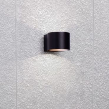 Nova Luce Beta - applique murale extérieure - Ø 9 x 6,8 x 11 cm - 13W LED inclus - IP54 - noir sablé