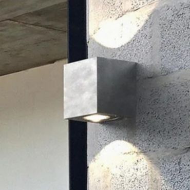 Nordlux Canto Kubi 2 - applique murale extérieure - 8,7 x 10,4 x 10 cm - 2 x 6W LED inclus - IP44 - acier inoxydable
