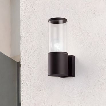 Nova Luce Zosia - applique murale extérieure - Ø 9 x 25 x 12 cm - IP65 - gris foncé