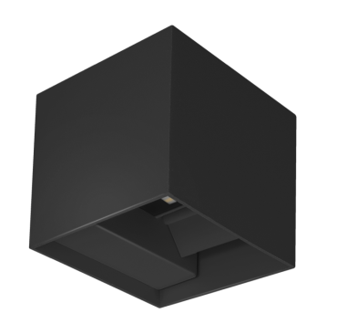 Century Italia Up &amp; Down - applique murale - 10 x 10 x 10 cm - 10W LED inclus - couleur de lumière réglable - IP65 - noir