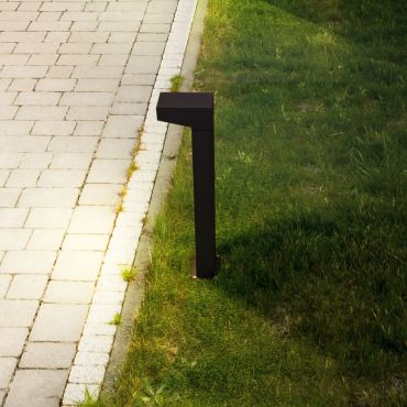 Nova Luce Rob - lampe de jardin - 13 x 50 x 15 cm - 11W LED inclus - IP54 - noir sablé