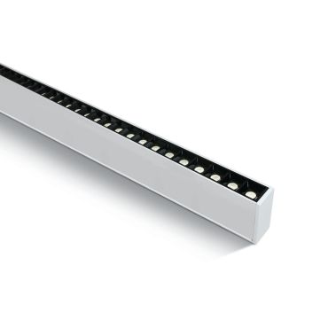 ONE Light LED Linear Profiles - plafonnier/pendentif - 130 x 7 x 3,5 cm - 40W LED inclus - blanc - couleur de lumière blanc chaud
