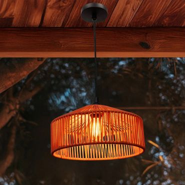 New Garden Calabardina - lampe suspendue - Ø 30 x 500 cm - IP44 - Terracotta