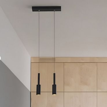 Nova Luce Joy - suspension - 30 x 3 x 200 cm - 14W LED inclus - noir sable