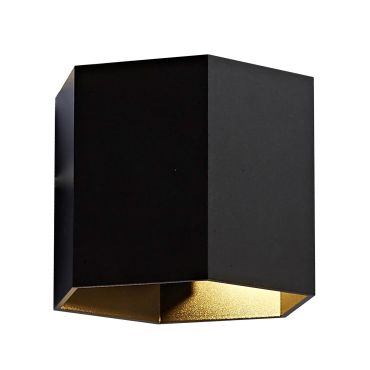 Zuma Line Polygon WL - applique murale - 12 x 11 x 10 cm - noir