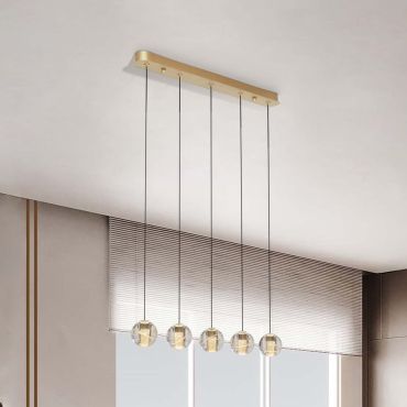 Nova Luce Licio - lampe suspendue - 84 x 150 x 10 cm - 16W dimmable LED inclus - or