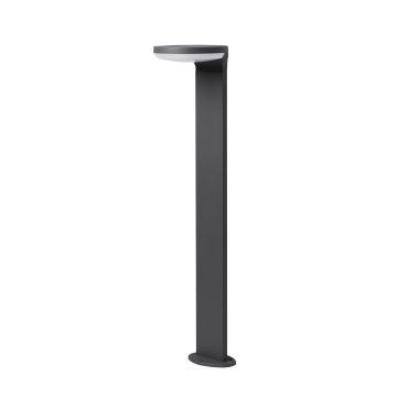 Nova Luce Enzi - lampe de jardin - 18 x 18 x 80 cm - 17W LED inclus - IP54 - gris foncé