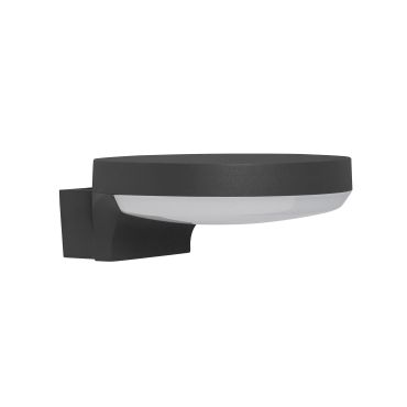 Nova Luce Enzi - applique d'extérieur - 18 x 18 x 7 cm - 17W LED inclus - IP54 - gris foncé