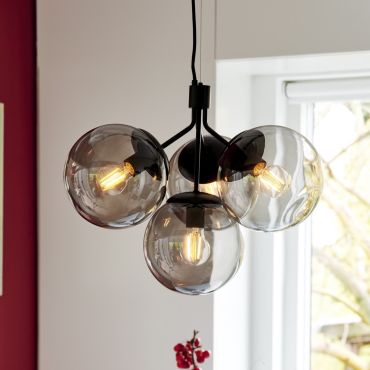 Nordlux Ivona - lampe suspendue - 54,2 x 54,2 x 244 cm - noir