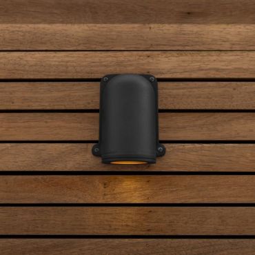 Lutec Ancor - applique murale extérieure - 11,7 x 9,2 x 14,6 cm - IP54 - noir mat