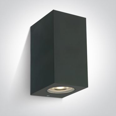ONE Light GU10 Outdoor Cube Lights - applique murale -  9 x 7 x16 cm - IP65 - anthracite
