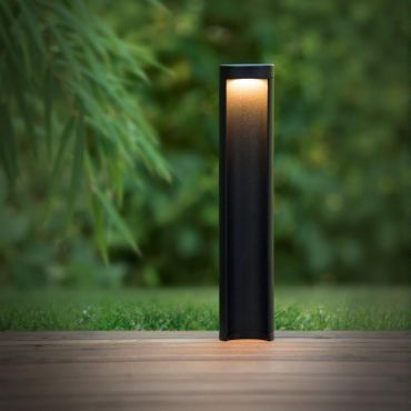 Lucide Combo - lampe de jardin - Ø 9 x 45 cm - 9W LED inclus - IP54 - noir