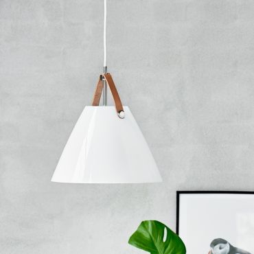 Design for the People Strap 27 - lampe suspendue - Ø 27 x 334,55 cm - verre blanc