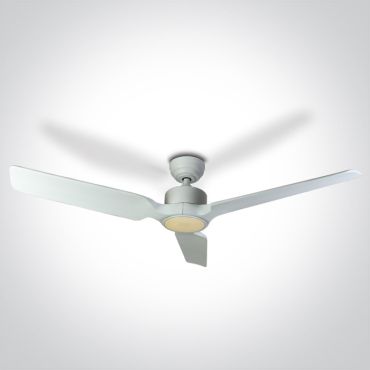 ONE Light White Body - ventilateur de plafond avec lumière et télécommande - Ø 132 x 35 cm - blanc