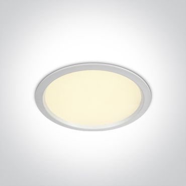 ONE Light Downlights Fixed LED - plafonnier encastré - Ø 170 mm, Ø 160 mm taille d'encastrement - 24W LED inclus - IP44 - blanc