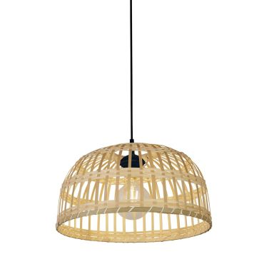 Searchlight Bali - lampe suspendue - Ø 40 x 155 cm - marron