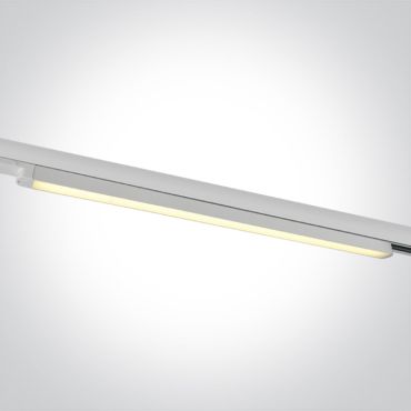 ONE Light LED Linear Track Light - Système de rail triphasé - 121 x 3 x 3 cm - 25W LED inclus - blanc - couleur de lumière réglable