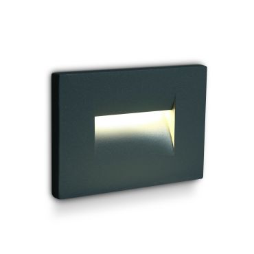 ONE Light Outdoor Dark Light - applique murale d'extérieur - 10,7 x 6,5 x 7,5 cm - 3,6W LED inclus - IP65 - anthracite