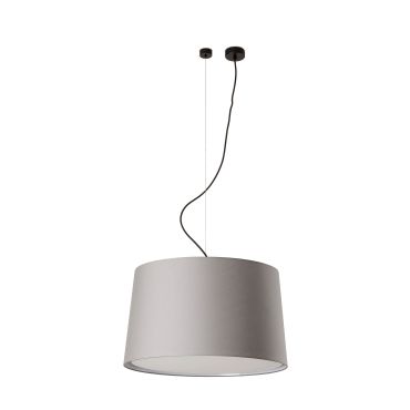 Faro Windsor D - lampe suspendue - Ø 64 x 37,5 cm - noir mat et gris