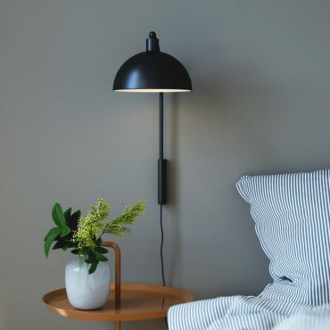 Nordlux Ellen - applique murale avec interrupteur - 26 x 26 x 43 cm - noir