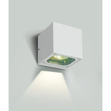 ONE Light Cube Wall Lights - appliques murales d'extérieur - 10 x 10 x 10 cm - 6W LED inclus - IP65 - blanc