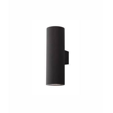 Nova Luce Alp - applique murale - 7 x 5,5 x 17 cm - 2 x 10W LED inclus - IP65 - noir