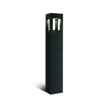 ONE Light Cage Light II - lampe de jardin - 16 x 16 x 90 cm - 22W LED inclus - IP65 - anthracite - couleur de lumière blanche