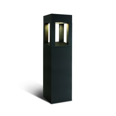 ONE Light Cage Light I - lampe de jardin - 16 x 16 x 60 cm - 22W LED inclus - IP65 - anthracite - couleur de lumière blanc chaud