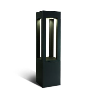 ONE Light Cage Light - lampe de jardin - 16 x 16 x 60 cm - 22W LED inclus - IP65 - anthracite - couleur de lumière blanche