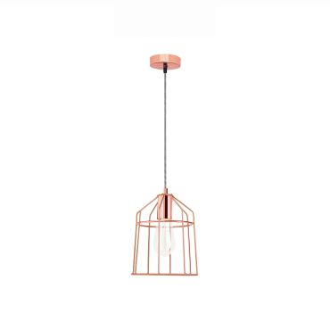 Nova Luce Peppino - lampe suspendue - Ø 19 x 120 cm - cuivre