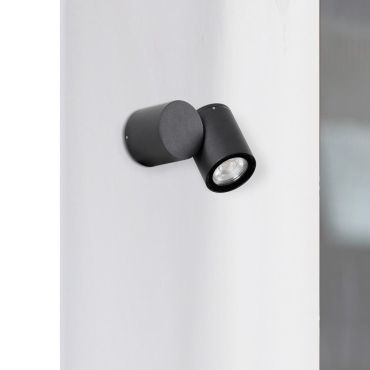 Nova Luce Focus - spot en saillie - 6 x 11,5 x 9,5 cm - IP54 - noir