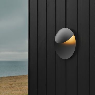 Nordlux Valopin - applique murale extérieure - Ø 25,3 x 6,5 cm - 11W LED inclus - IP54 - noir