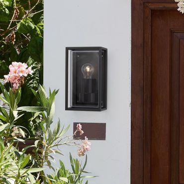 Nova Luce Regina - applique murale extérieure - 13,8 x 23,8 x 10 cm - IP65 - anthracite foncé