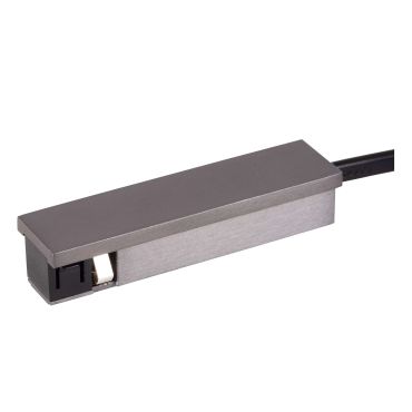 Lucide Linial - système de rails magnétiques - alimentation de départ - noir chrome mat