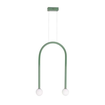 Maxlight Enigma - lampe suspendue - 40 x 180 cm - 2 x 2W LED inclus - vert