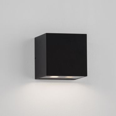 Nova Luce Rob - applique murale extérieure - 12 x 12 x 12 cm - 11W LED inclus - IP54 - noir sablé