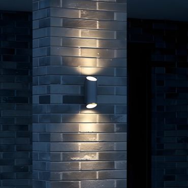 Nordlux Nico - applique murale extérieure - 9,5 x 7,7 x 23,5 cm - IP54 - gris