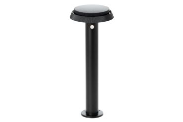 Integral LED True - borne de jardin solaire avec détecteur de mouvement - Ø 20 x 50 cm - LED 6W inclus - couleur de lumière réglable  - IP65 - noir