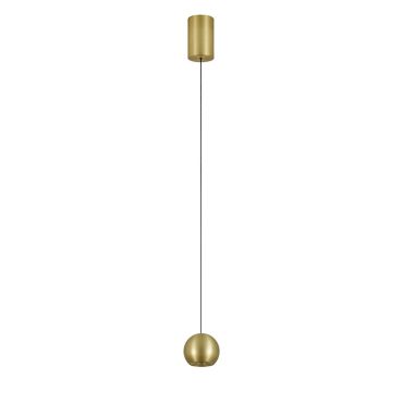 VK Lighting Aira - lampe suspendue - Ø 6,5 x 190 cm - 5,6W LED inclus - or