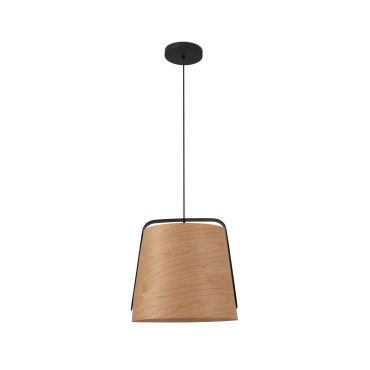 Faro Stood - lampe suspendue - Ø 50 x 52 cm - noir et brun