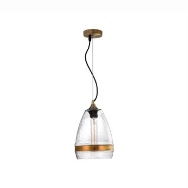 Nova Luce Chicago - lampe suspendue - Ø 20 x 175 cm - bronze