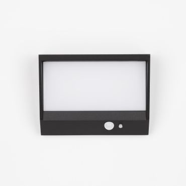 Nova Luce Valor - applique solaire extérieure avec détecteur de mouvement - 18,6 x 14 x 7,2 cm - 2W LED inclus - IP65 - anthracite foncé