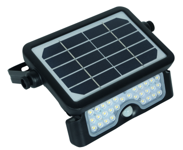 Century Italia Dverso - projecteur à énergie solaire avec capteur - 21,7 x 3,3 x 14,9 cm - 5W LED incluse - IP65 - noir