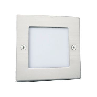 Searchlight Ankle - applique encastrée - 7,1 x 5,1 x 7,1 cm - 1W LED inclus - IP54 - acier inoxydable