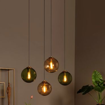 Lucide Monsaraz - lampe suspendue - 95 x 50 x 150 cm - multicolore