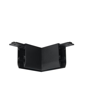 Nova Luce Ultra Slim - rail magnétique en saillie - connecteur horizontal à 90 degrés - 4,5 x 4,5 cm - noir