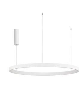 Nova Luce Elowen - lampe suspendue - Ø 98 x 150 cm - 106W LED dimmable inclus - blanc
