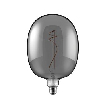 Daylight Italia Lampe LED Ellipse - Ø 17 x 26,4 cm - E27 - 10W dimmable - 1800K - fumé